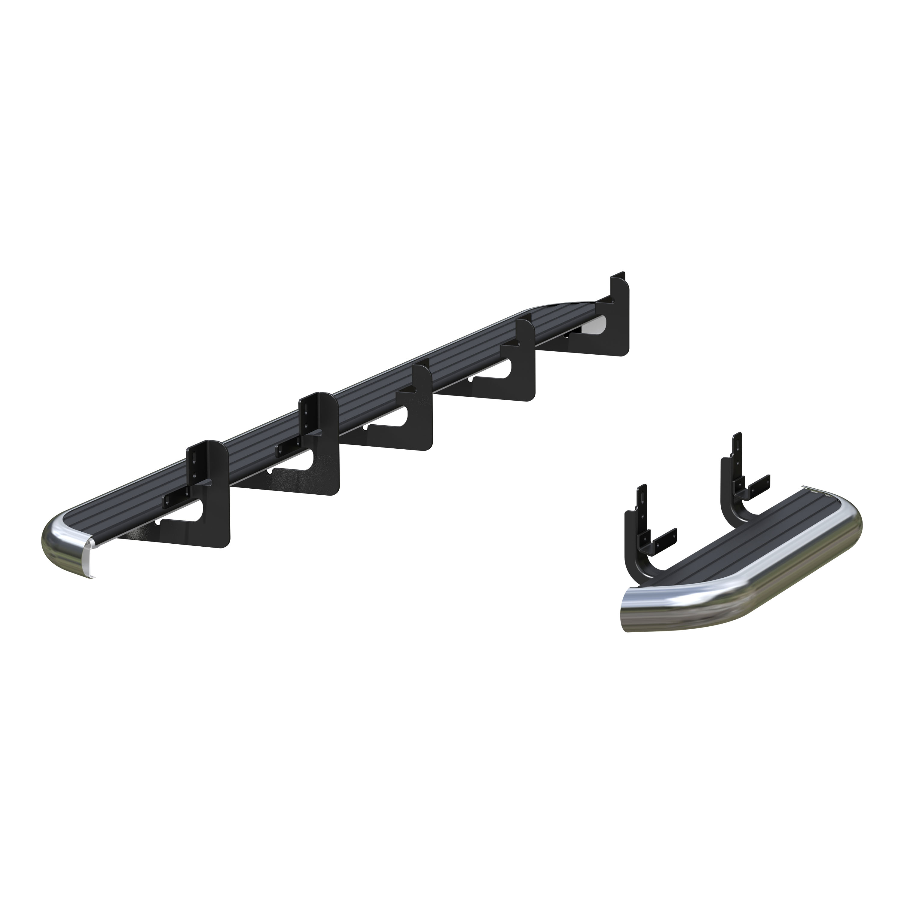 Luverne 575100-570747 - MegaStep 6-1/2" x 36", 100" Aluminum Running Boards, Select Sprinter 2500, 3500