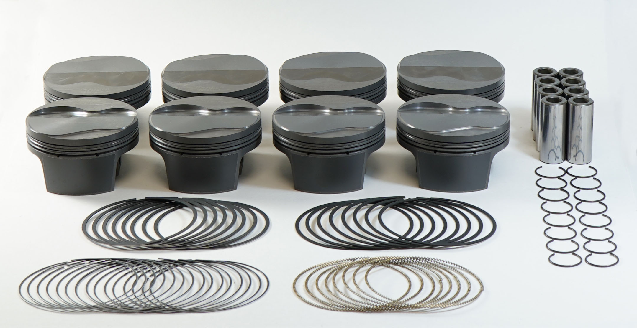 Mahle Motorsport 197719205 - Mahle MS Piston Set GM LS 365ci 4.005in Bore 3.622stk 6.125in Rod 0.927 Pin 2cc 10.5 CR Set of 8
