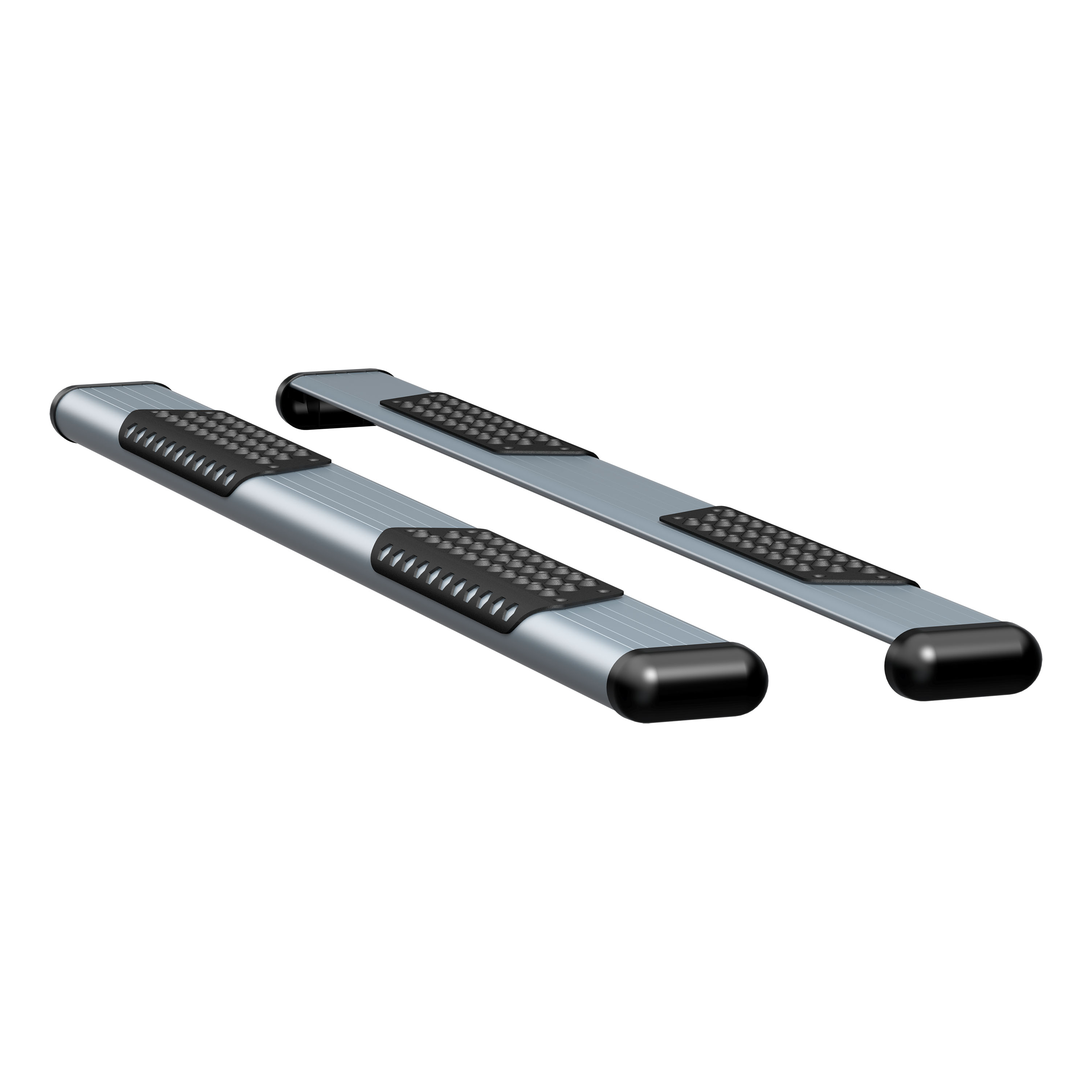Luverne 583078-571743 - O-Mega II 6" x 78" Silver Aluminum Side Steps, Select Silverado, Sierra HD