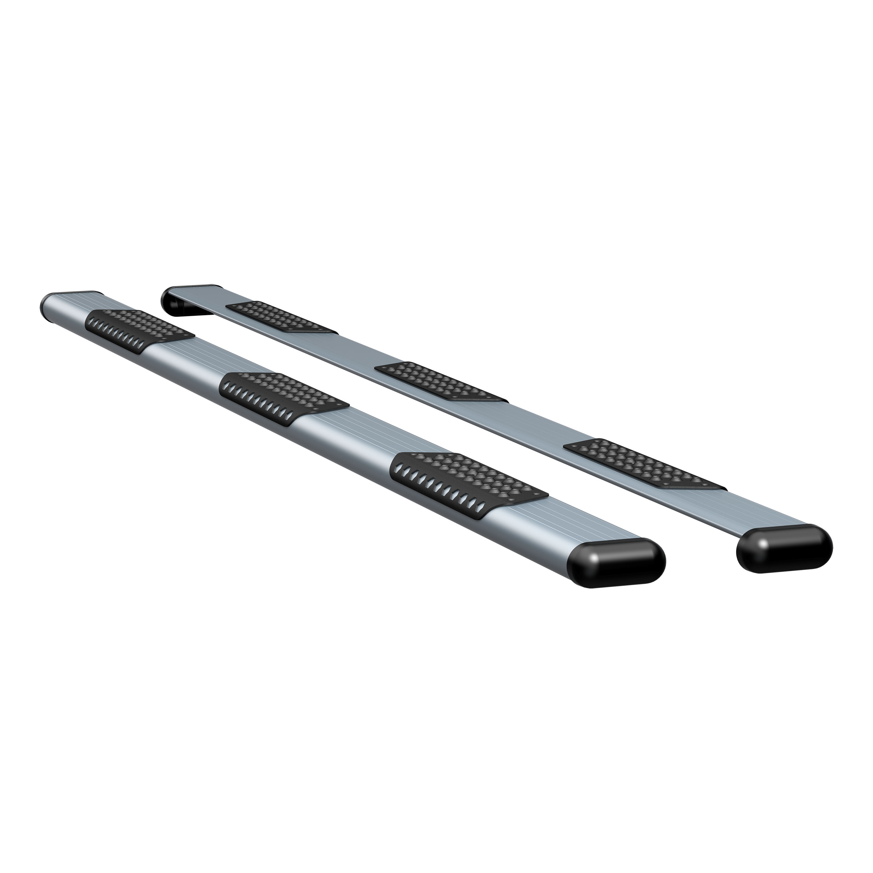 Luverne 583125-571729 - O-Mega II 6" x 125" Silver Aluminum W2W Steps, Select Ford F-250, F-350, F-450
