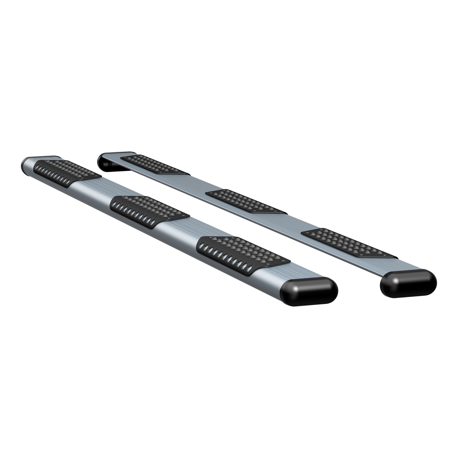 Luverne 583102-570929 - O-Mega II 102-Inch Silver Aluminum Wheel to Wheel Side Steps; Select Ford F-150