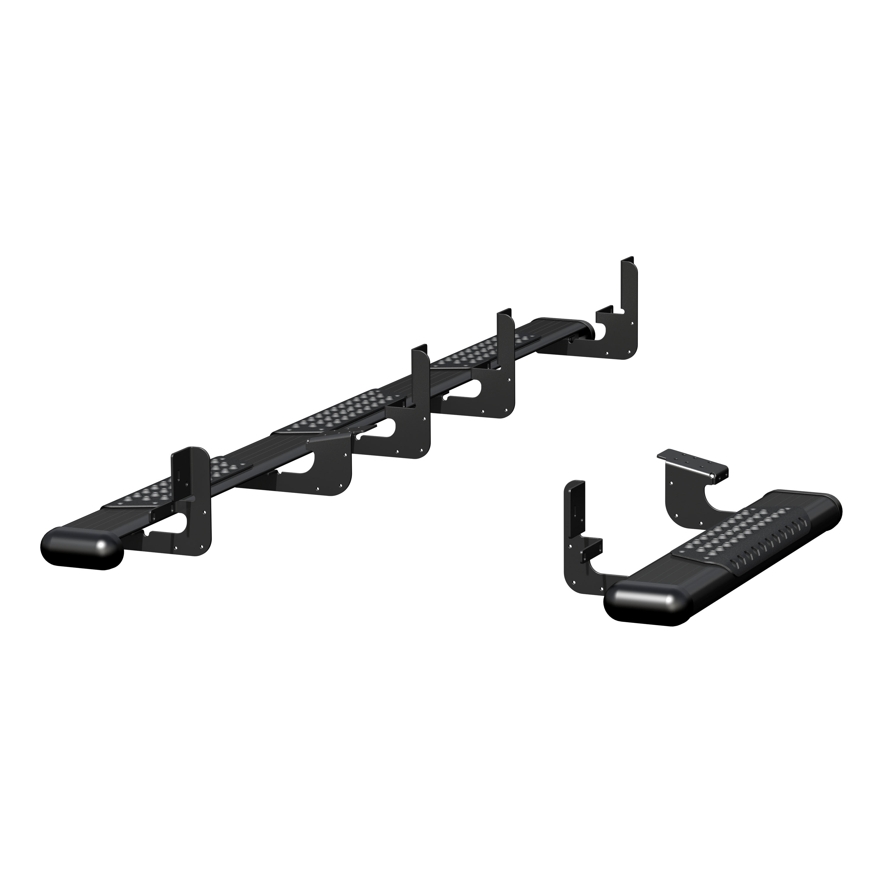 Luverne 584100-571477 - O-Mega II 6" x 36", 100" Black Aluminum Side Steps, Select Ram ProMaster