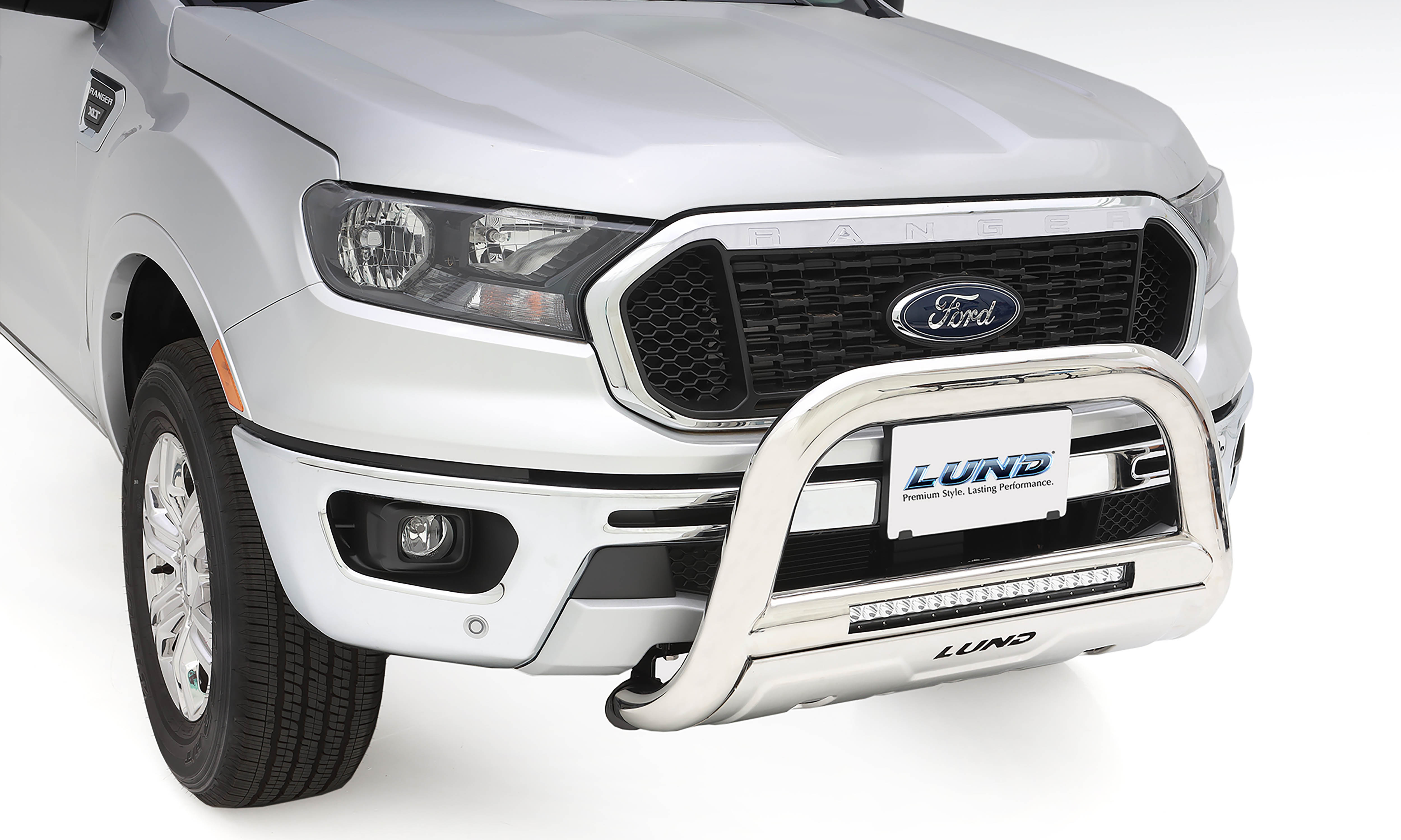 Lund 47021300 - 2019 Ford Ranger Bull Bar w/Light & Wiring - Polished Stainless Lund 47021300 - 2019 Ford Ranger Bull Bar w/Light & Wiring - Polished Stainless