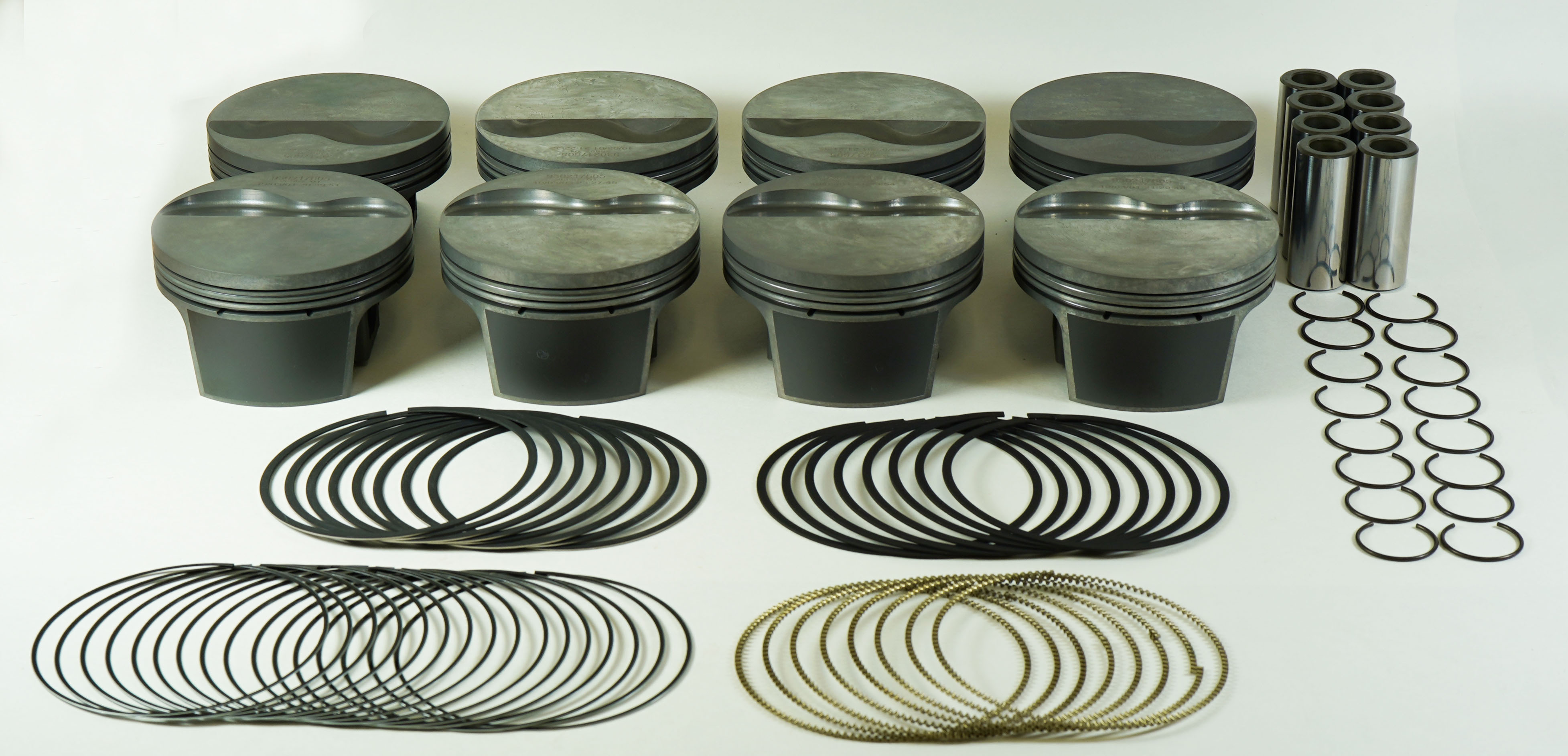 Mahle Motorsport 930217608 - Mahle MS Piston Set GM LS 347ci 3.908in Bore 3.622in Stk 6.098in Rod .945 Pin -4cc 10.1 CR Set of 8