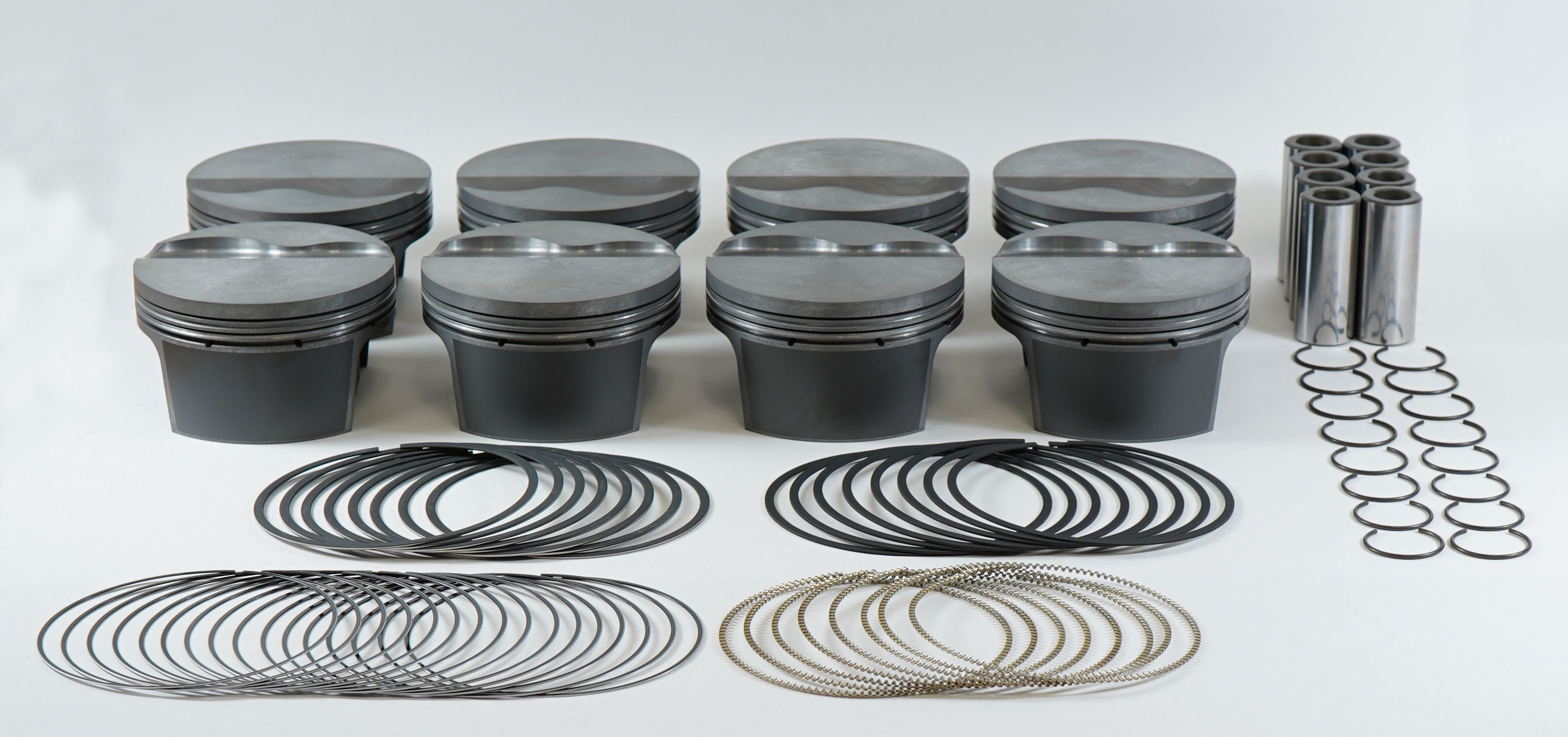 Mahle Motorsport 930218890 - Mahle MS Chevrolet LS 5.3L Piston Set 327cid 3.790in Bore 3.622 Stroke -4.2cc 9.7 CR Set of 8
