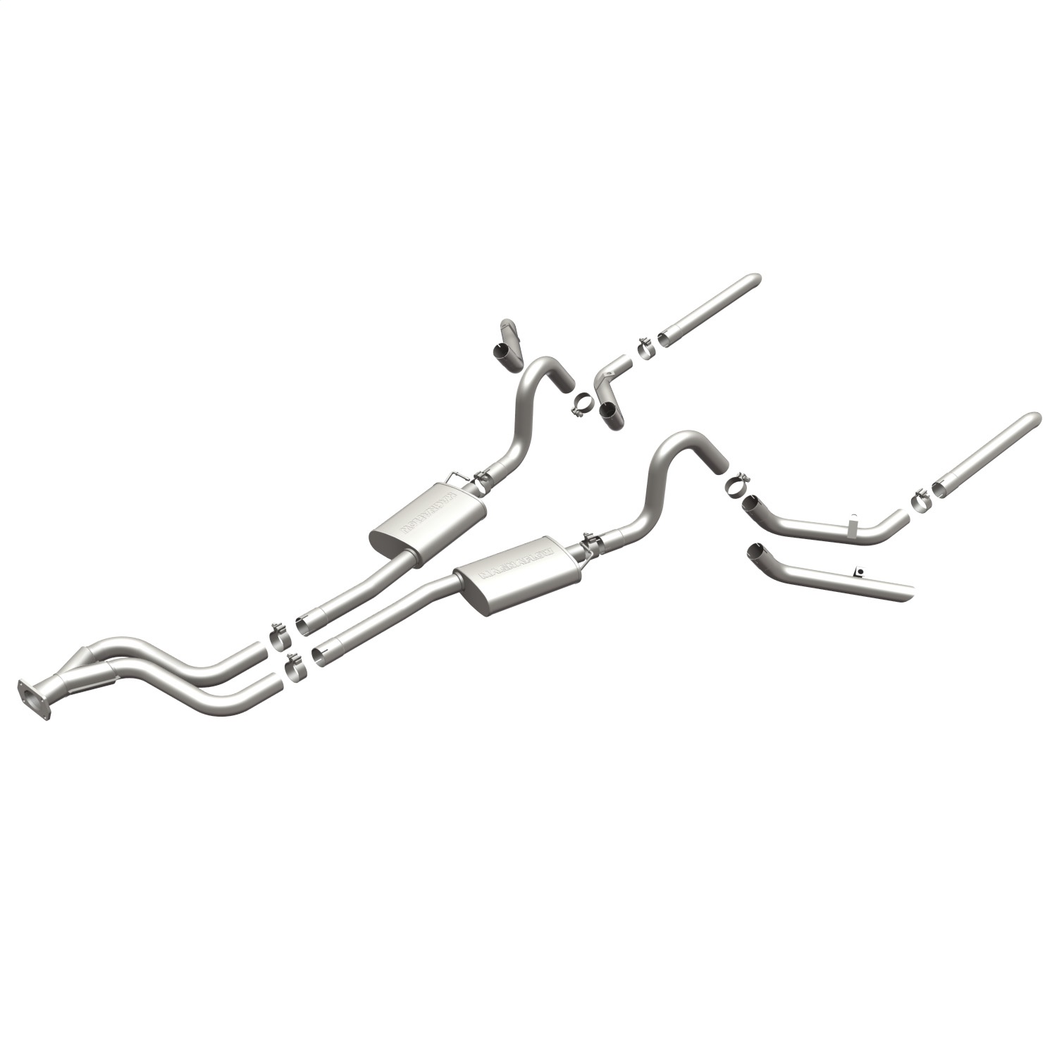 Magnaflow 16884 - SYS C/B 84-87 Buick Regal V6 3.8L Turbocharged SS 2.5in Street Series Dual Split Rear Exit