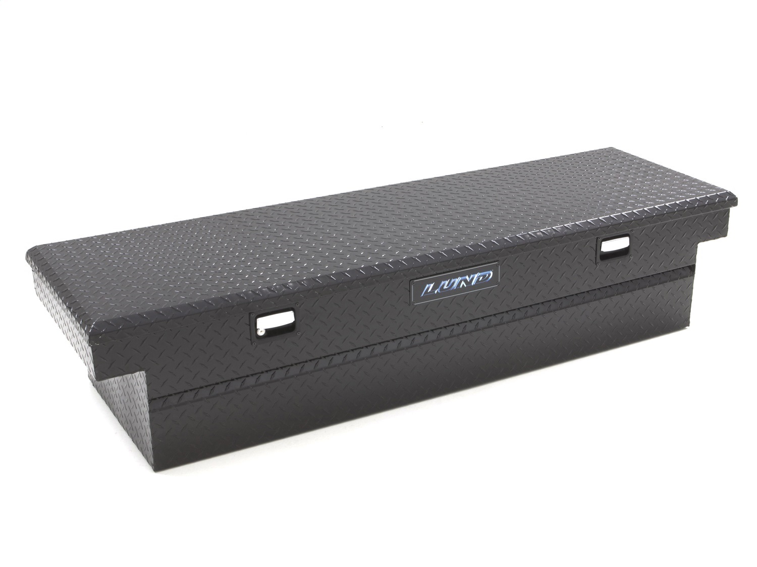 Lund 79309 - 59-Inch Cross Bed Truck Tool Box, Black Aluminum