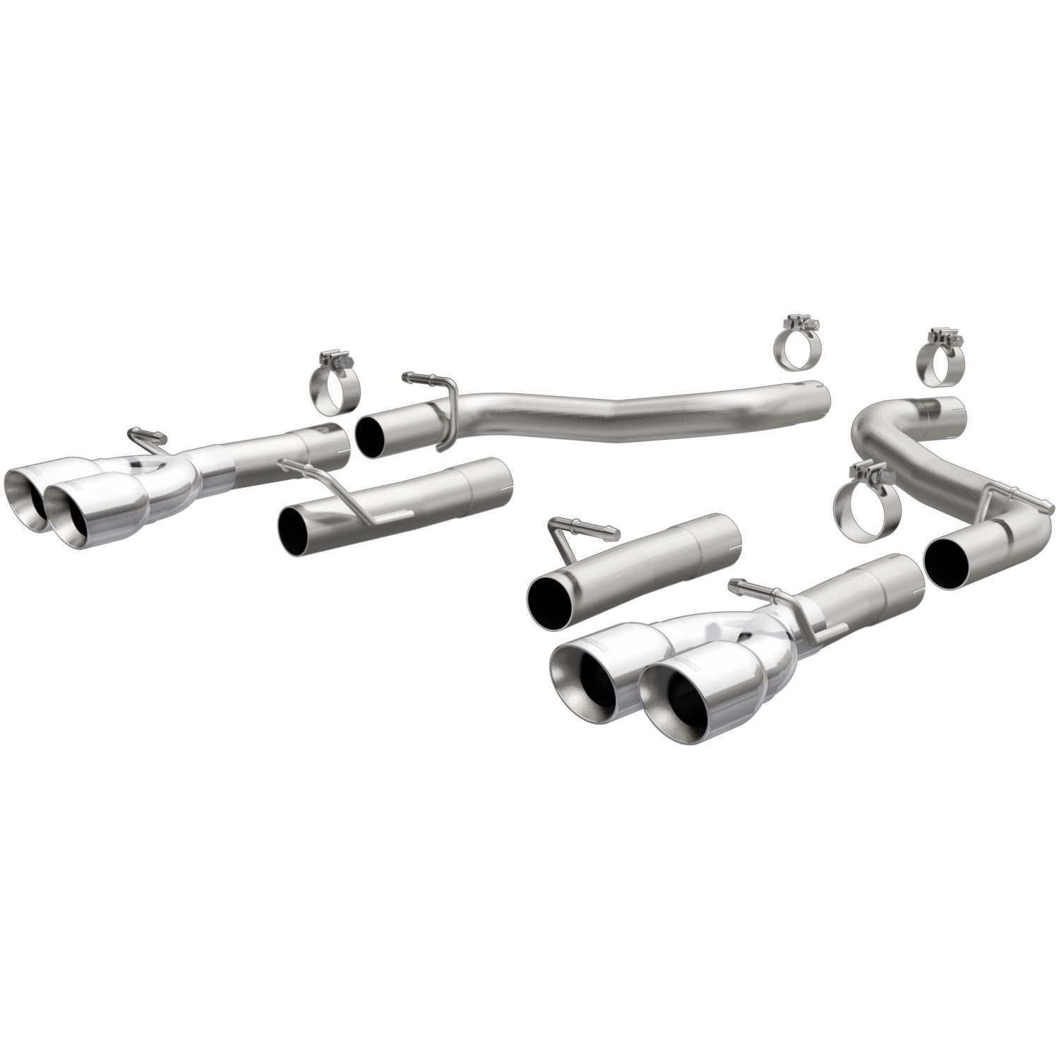 Magnaflow 19218 - Axle-Back, SS, 2.5in, Quad Split Rear 3.5in Tip 2015 Dodge Challenger 3.6L V6