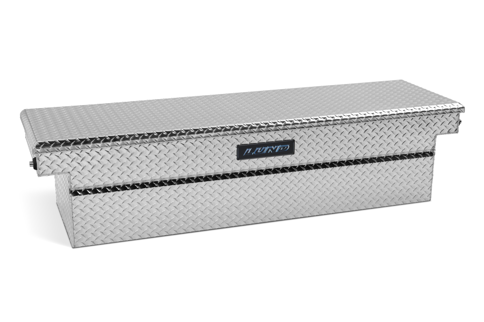 Lund 9305DBPB - 72-Inch Cross Bed Truck Tool Box, Brite Aluminum