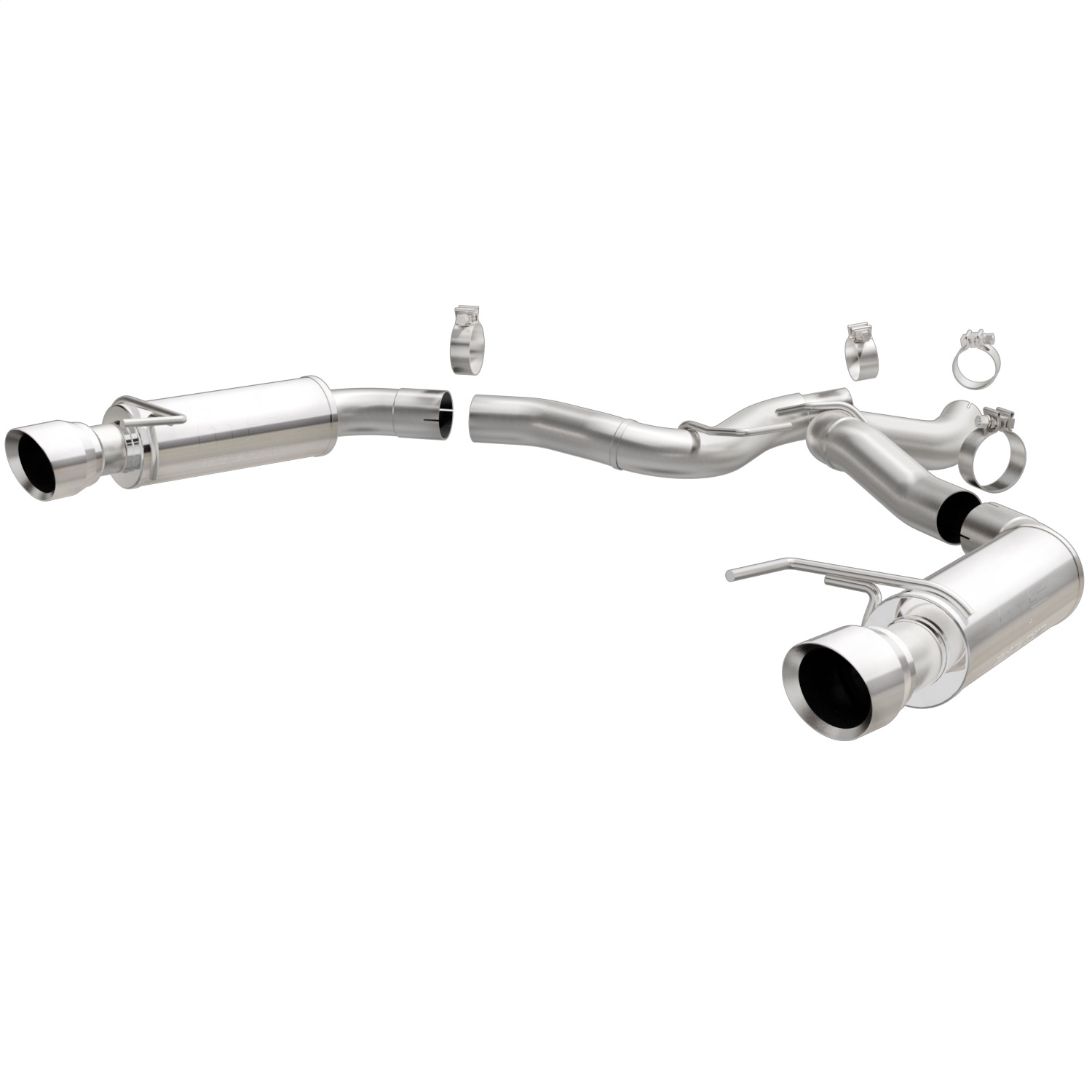 Magnaflow 19103 - Axle Back, SS, 3in, Competition, Dual Split Polished 4.5in Tip 2015 Ford Mustang GT V8 5.0 Magnaflow 19103 - Axle Back, SS, 3in, Competition, Dual Split Polished 4.5in Tip 2015 Ford Mustang GT V8 5.0