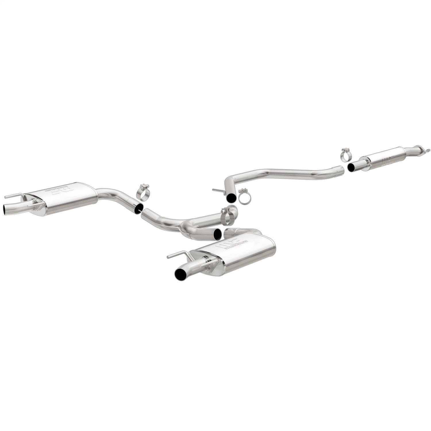 Magnaflow 19023 - Cat-Back SS 2.25/2.5in Dual Split Rear Exit Polished 3in Tip 2015 Chev Impala 3.6L V6 Magnaflow 19023 - Cat-Back SS 2.25/2.5in Dual Split Rear Exit Polished 3in Tip 2015 Chev Impala 3.6L V6