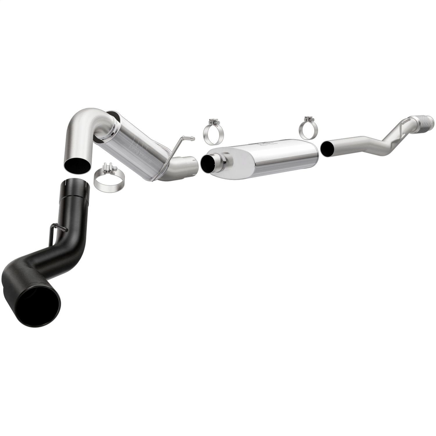 Magnaflow 19375 - 14-18 Chevrolet Silverado 1500 4in Single Exit Stainless Steel Cat-Back Exhaust w/Blk Tip Magnaflow 19375 - 14-18 Chevrolet Silverado 1500 4in Single Exit Stainless Steel Cat-Back Exhaust w/Blk Tip