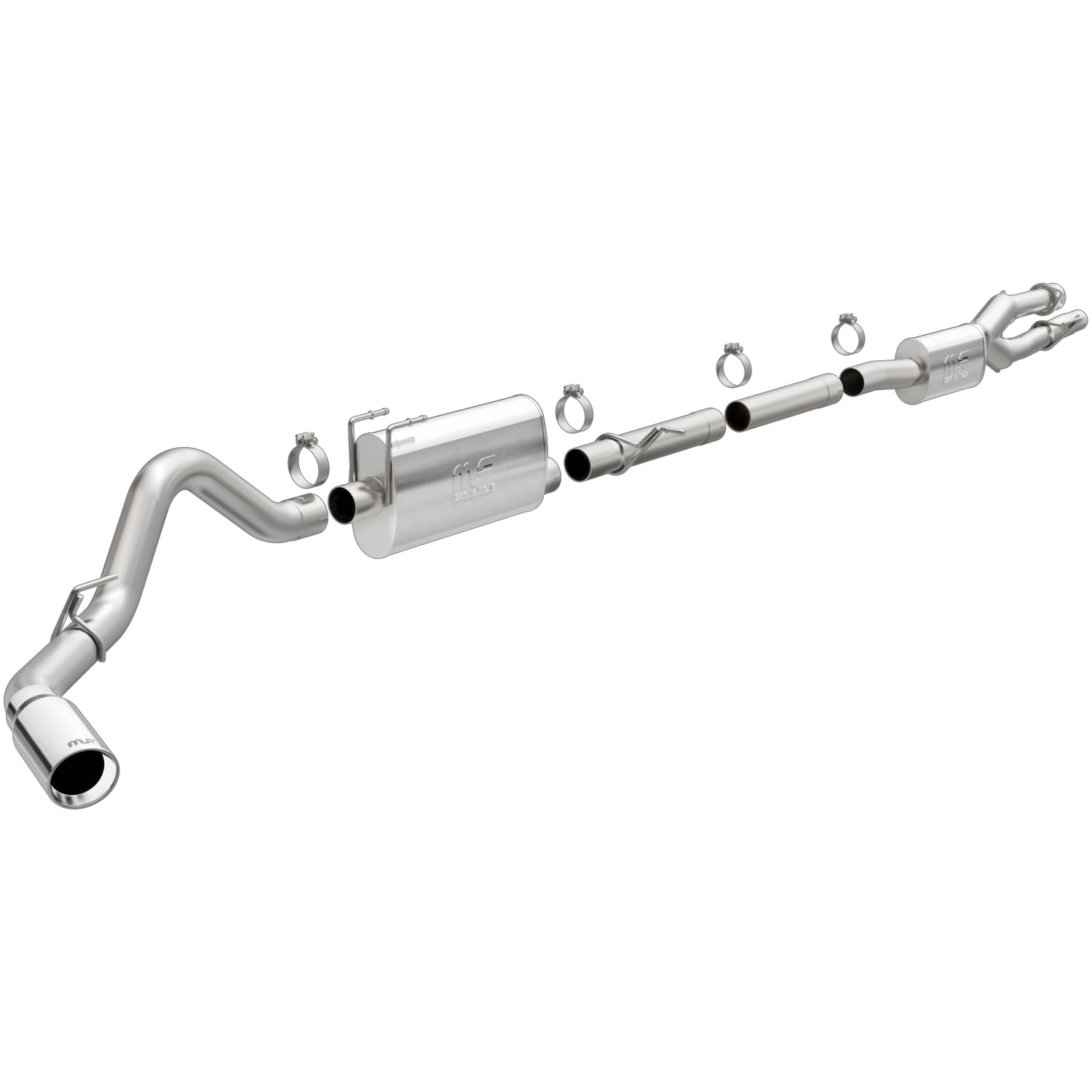 Magnaflow 19530 - 2020 Ford F250/F350 3.5in Street Series Cat-Back Exhaust Rear Passenger Exit-Polished Tip Magnaflow 19530 - 2020 Ford F250/F350 3.5in Street Series Cat-Back Exhaust Rear Passenger Exit-Polished Tip