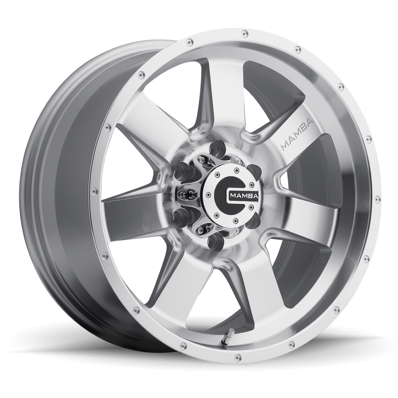 Mamba M14298312S - M14 20x9 6x139.7 ET12 Machined Face Silver / Drill Holes