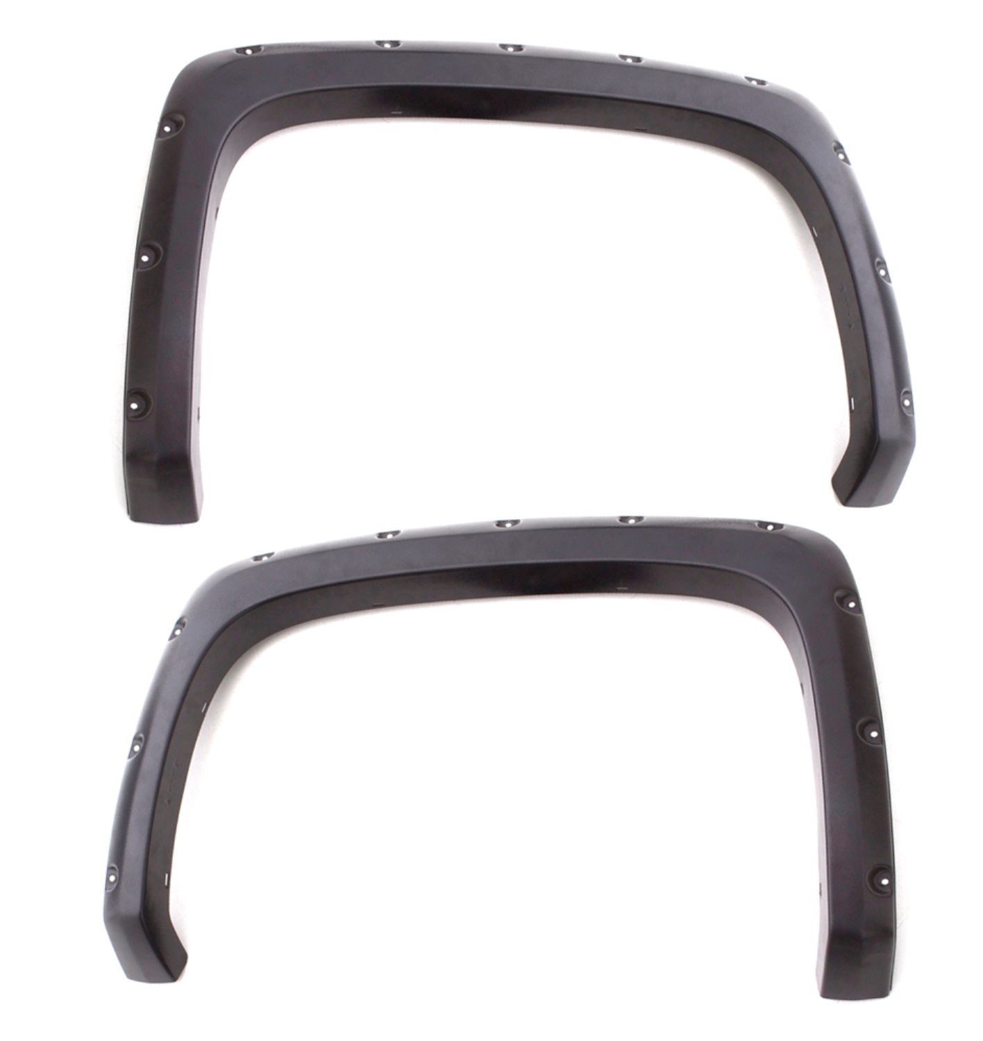 Lund RX130TB - Black Rivet Style Fender Flare - Rear, Textured, 4pc 19-24 GMC Sierra 1500