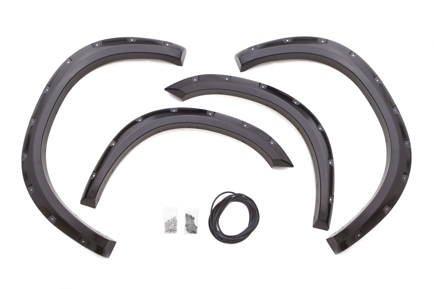 Lund RX204S - 09-17 Dodge Ram 1500 RX-Rivet Style Smooth Elite Series Fender Flares - Black (4 Pc.)