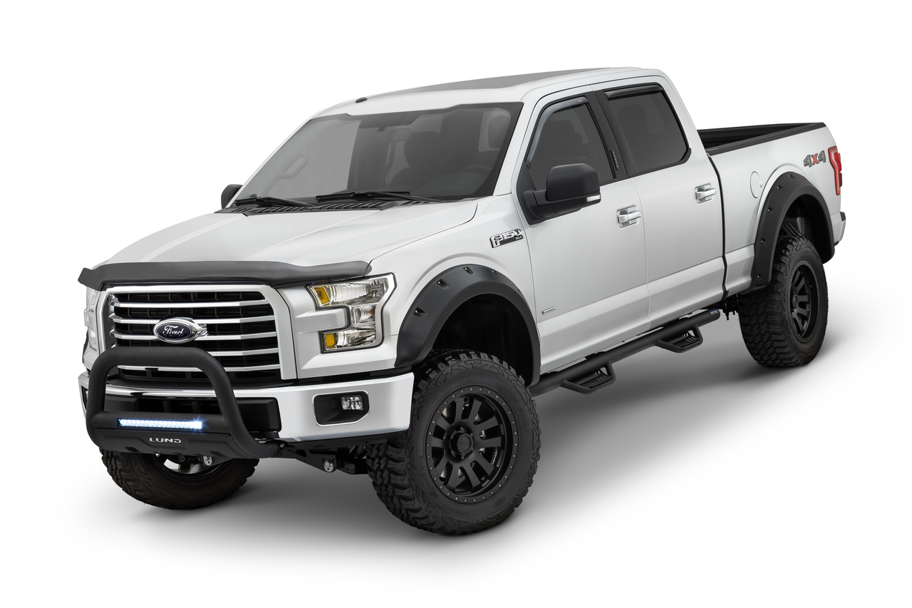 Lund RX314T - 11-16 Ford F-250 RX-Rivet Style Textured Elite Series Fender Flares - Black (4 Pc.)