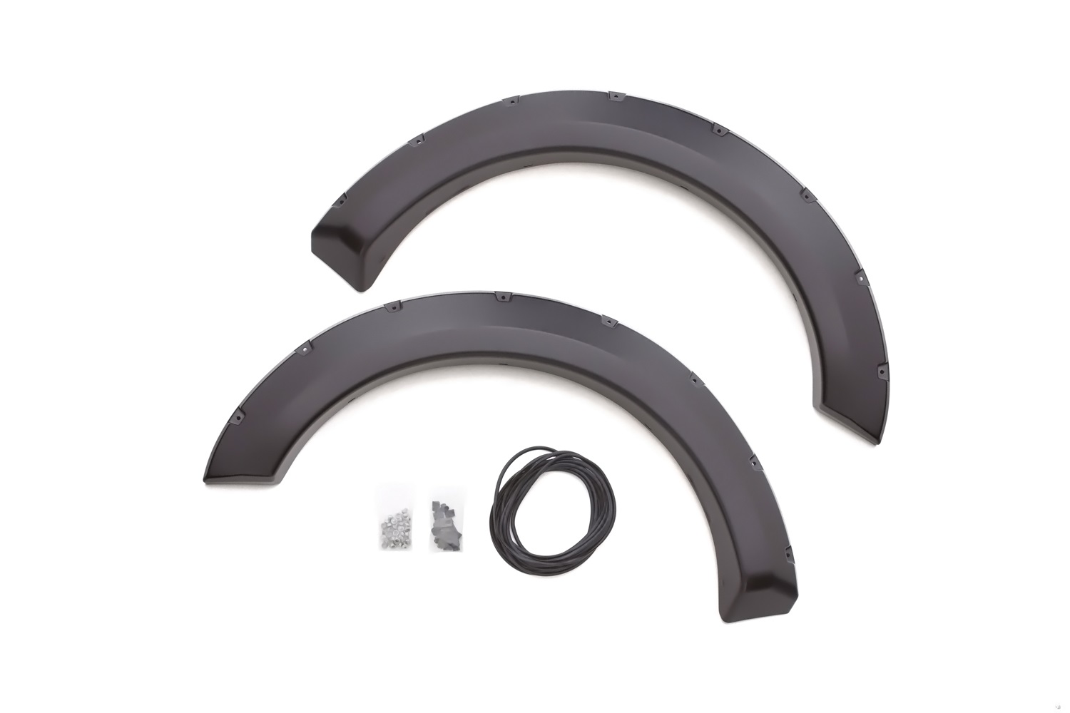 Lund RX311SA - Elite Series Black Rivet Style Smooth Finish Front Fender Flares for 1999-2007 Ford F-250, F-350 (Excludes Dually)