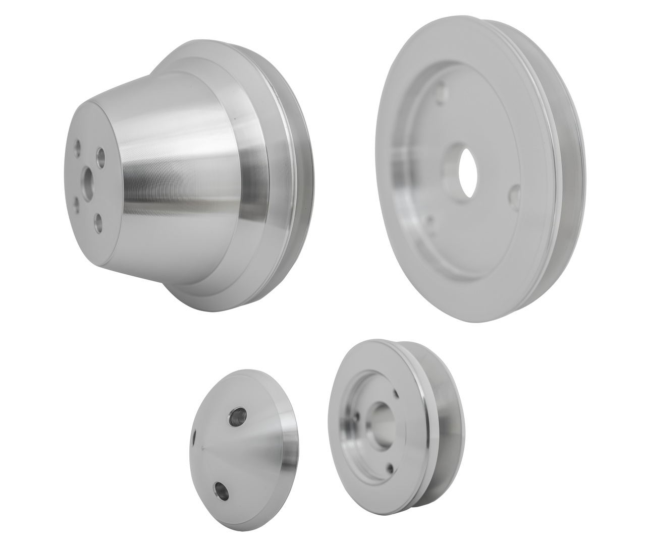 March Performance 6010 - Small Block Chevy Pulley Kit - V-Belt - SWP - 1V