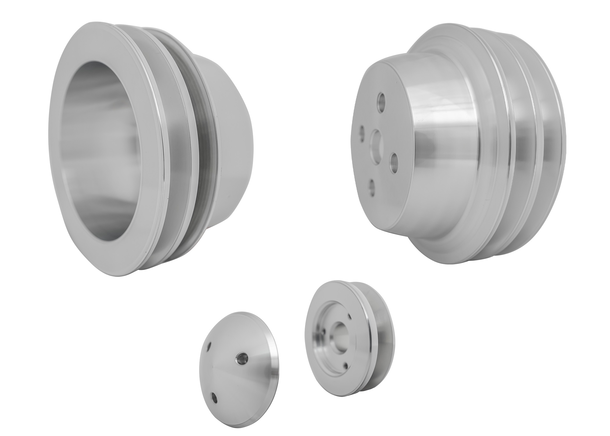 March Performance 1565 - Small Block Ford High Flow Pulley Kit - 3 Bolt - Early