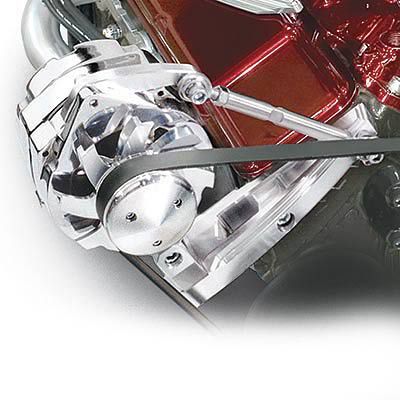 March Performance 20132 - Small Block Chevy Ultra Outward Alternator Bracket - SWP - Passenger