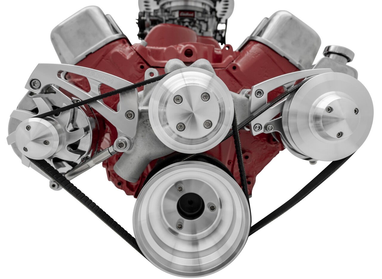 March Performance 23063 - Big Block Chevy Serpentine Conversion Ultra; PS; Saginaw-Press; LWP March Performance 23063 - Big Block Chevy Serpentine Conversion Ultra; PS; Saginaw-Press; LWP