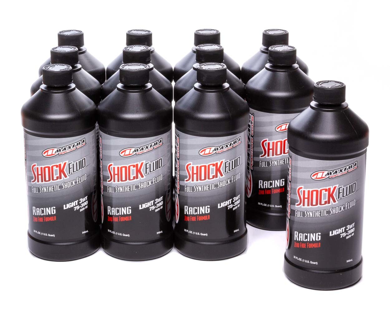 Maxima Racing Oils 50-57901 - 3w Racing Shock Oil Case 12 x 32oz Bottles