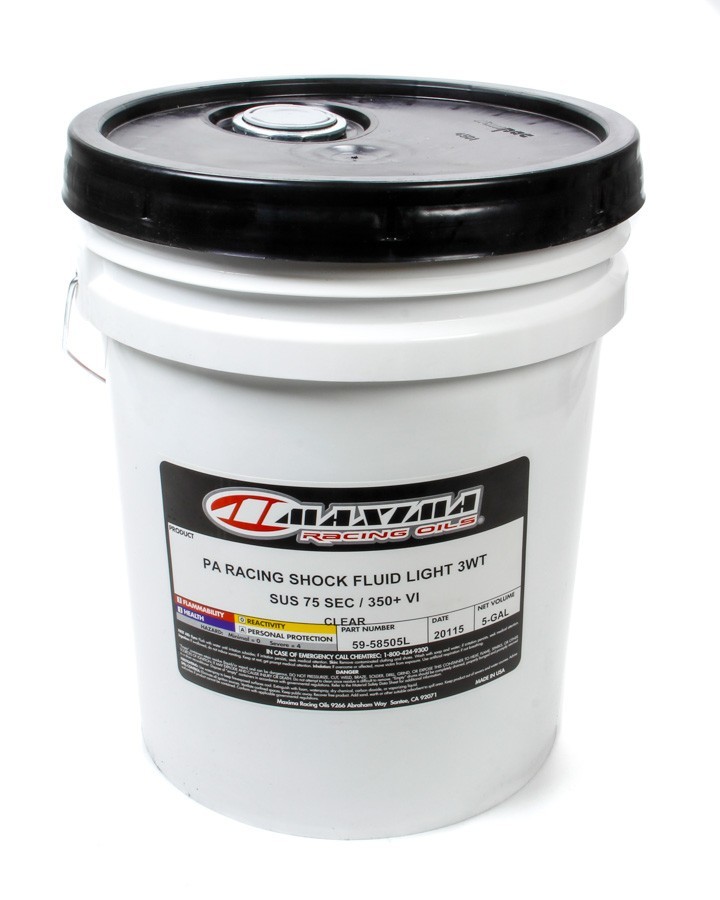 Maxima Racing Oils 59-58505L - 3w Racing Shock Oil 5 Gallon Pail