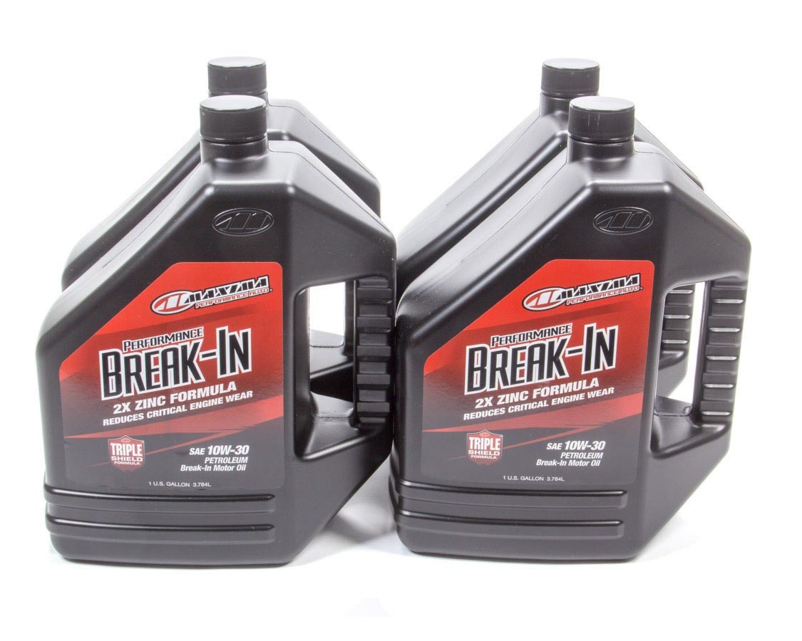Maxima Racing Oils 39-109128 - 10w30 Break-In Oil Case 4x1 Gallon