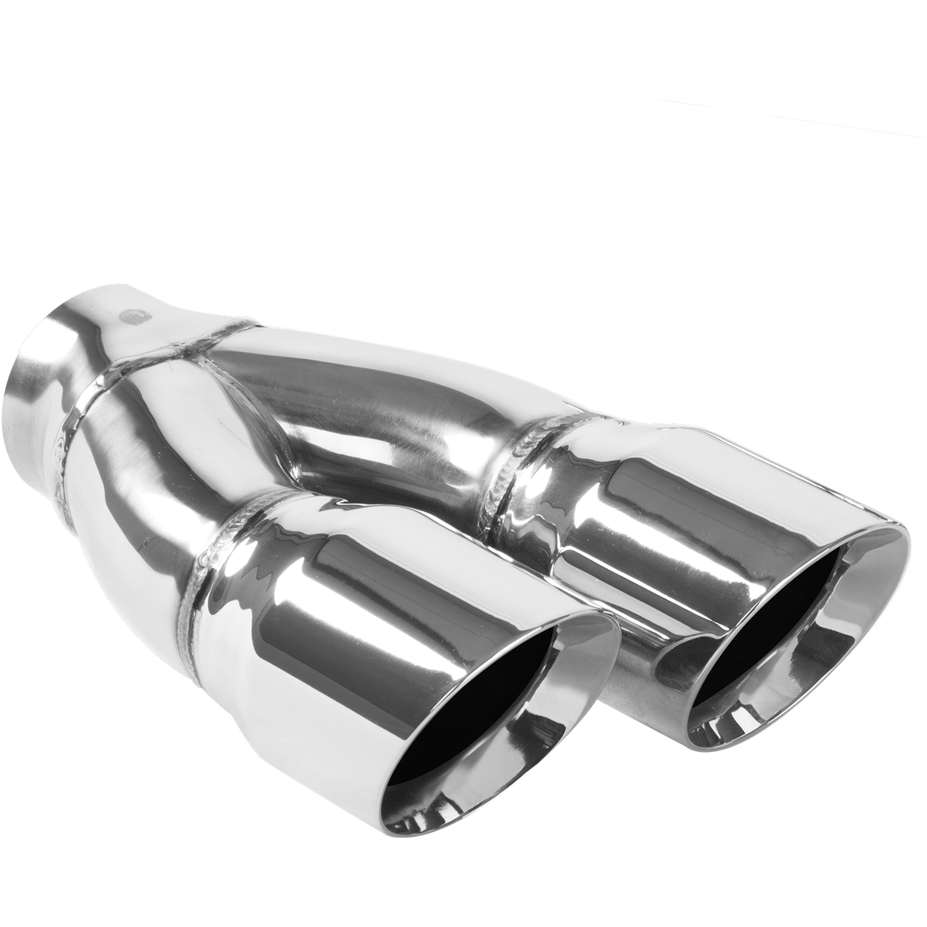 Magnaflow 35228 - Double Wall 3in Dual Round Polished Tip 2.25in Inlet Magnaflow 35228 - Double Wall 3in Dual Round Polished Tip 2.25in Inlet