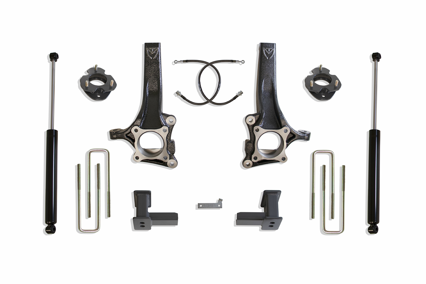 Maxtrac K883274 - 15-18 Ford F-150 2WD 7in/4in MaxPro Spindle Lift Kit w/ Shocks