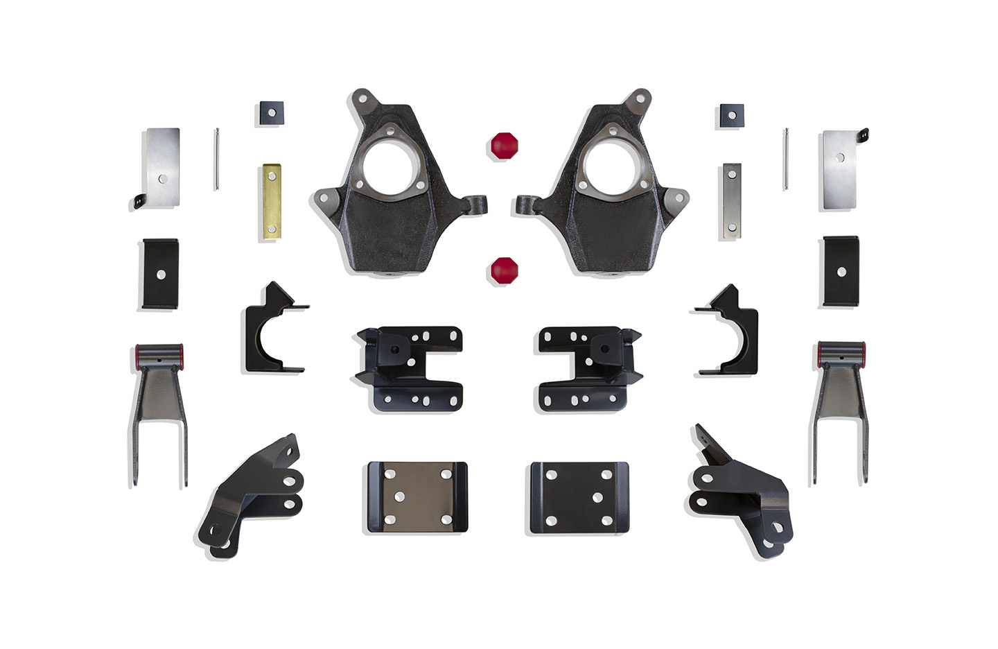 Maxtrac KS331324M - 14-16 GM C/K1500 2WD/4WD w/Cast Steel Susp. & Magneride 2in/4in Lowering Spindle Kit