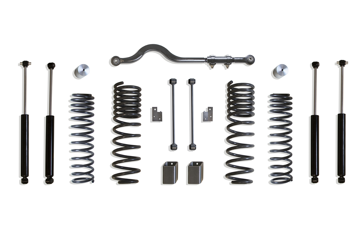 Maxtrac K949942S - 2020+ Jeep Gladiator JT 4.5in Coil Lift Kit w/ Front Track Bar &  Shocks