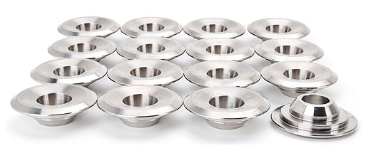 Manley 23660-16 - 10 Degree Titanium Retainers 1.550in Spring OD - 16pc