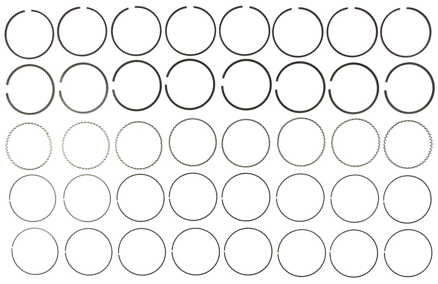Mahle 41476CP.020 - Rings GMC Pass 350 5.7L Eng 86-89 GMC Trk 350 5.7L Eng 89-94 Moly Ring Set