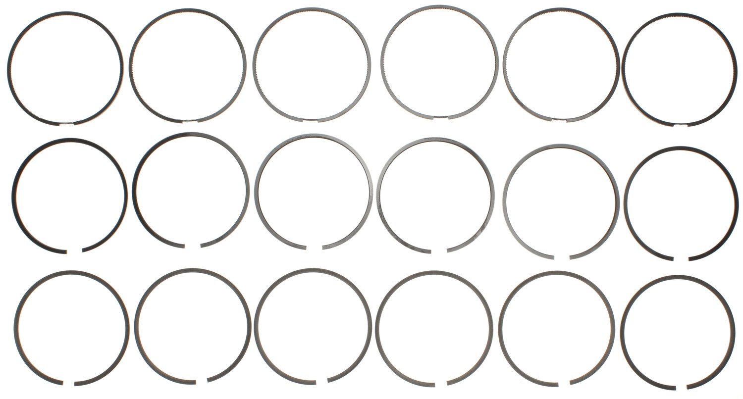 Mahle 42188 - Rings Dodge / Cummins 6.7L Turbo Diesel 2009 - 2011 With Chrome Second Ring Moly Ring Set