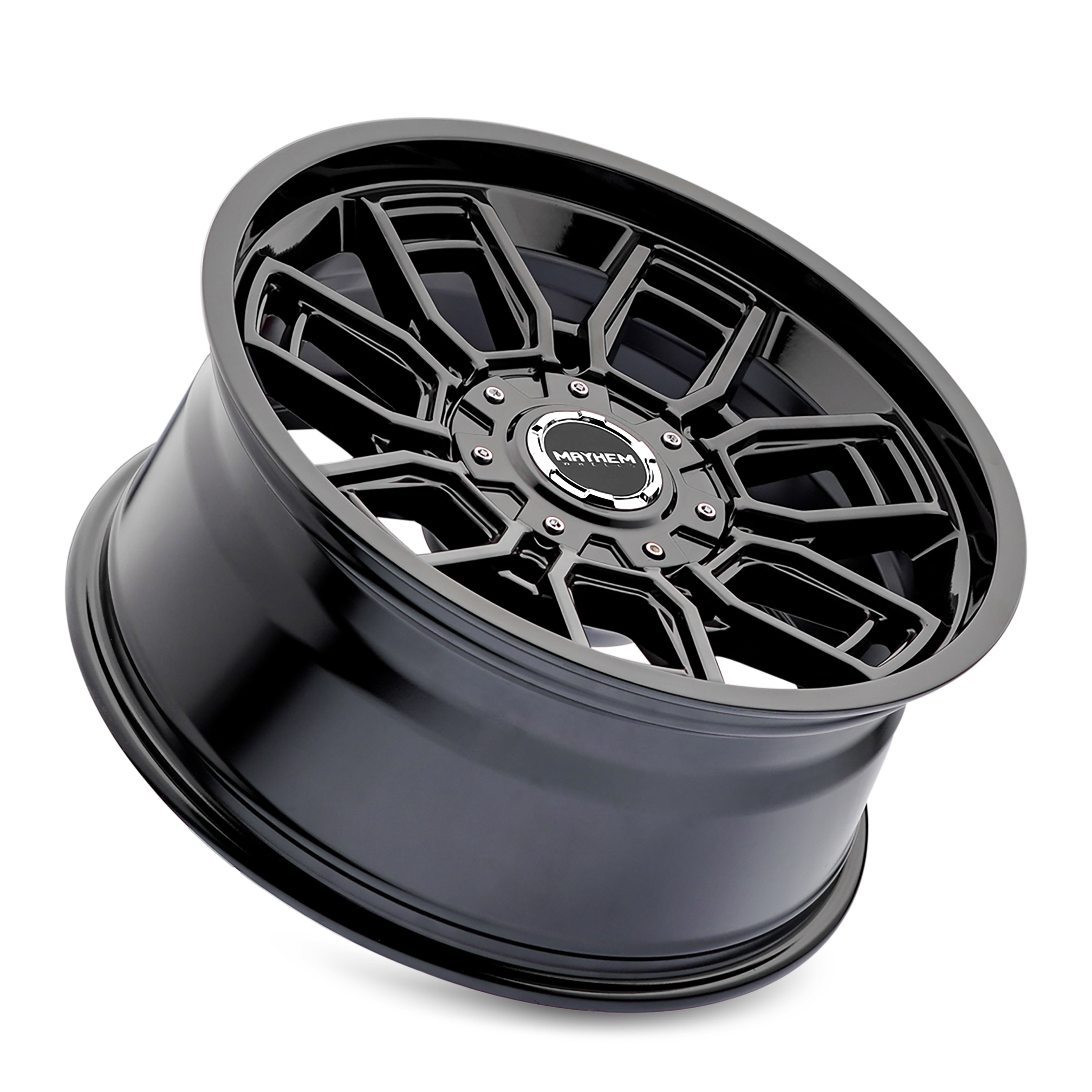 Mayhem 8118-2952B - 8118 Ordinance 20x9 / 5x127/139.7 BP / 87.1mm Hub Gloss Black Wheel