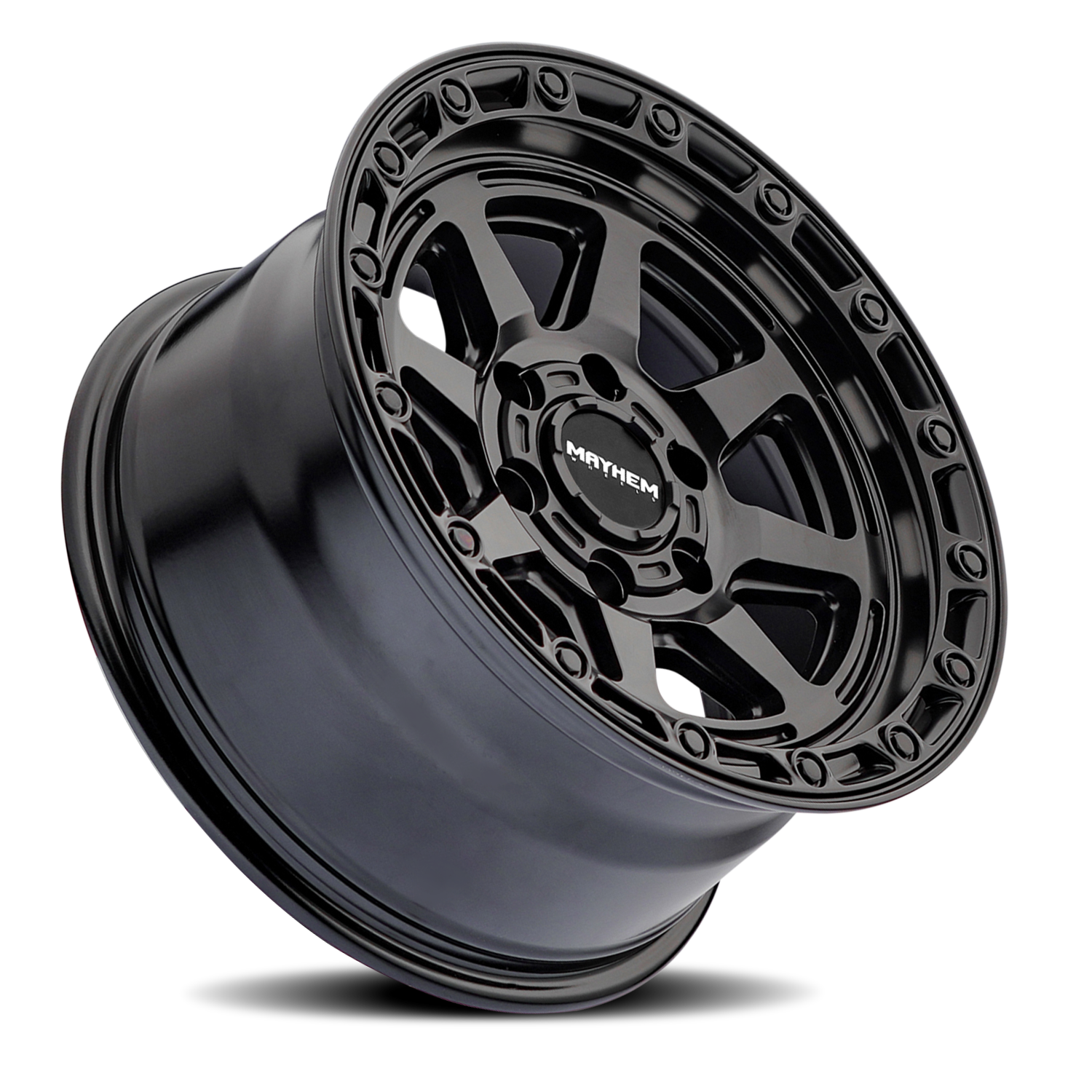 Mayhem 8306-7873MB - Offroad Wheels Ridgeline 8306 MB 17x8.5 Black -6 Off Set 5 Lug 4.51 BSM 78.1 Bore Cast Aluminum