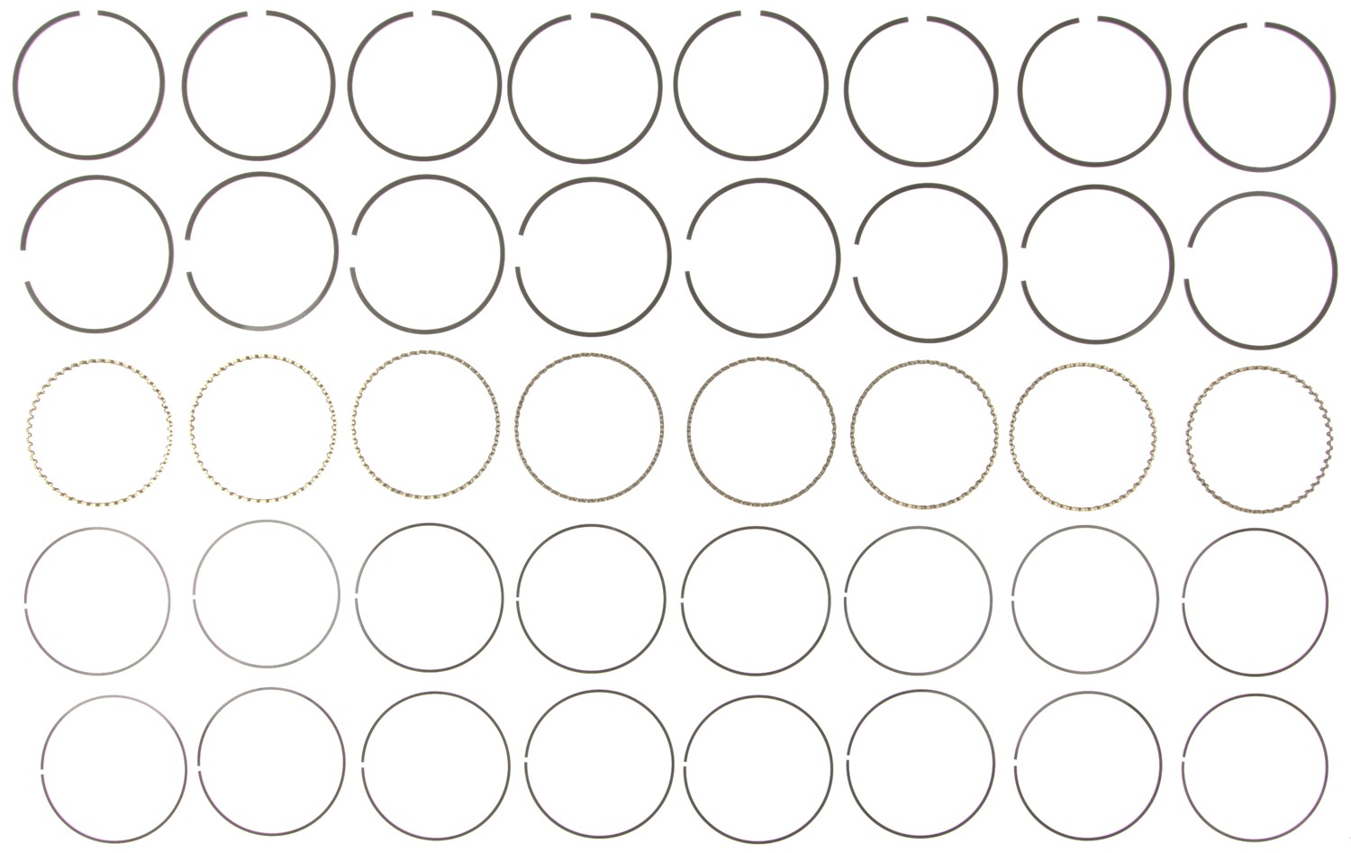 Mahle 51716 - Rings Dodge Trk 360 5.9L V-8 Eng 1994 Plain Ring Set