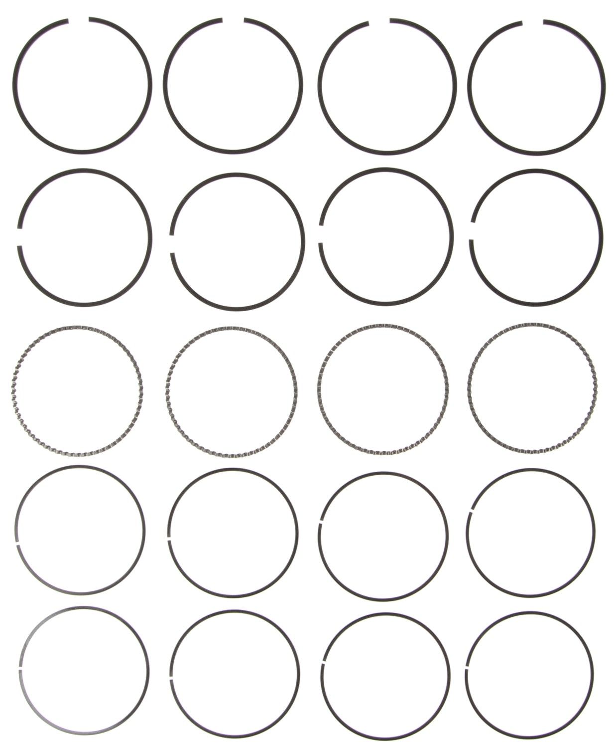 Mahle 51471CP - Rings GMC Pass 121 2.0L Eng 87-89 134 2.2L Eng 90-94 Plain Ring Set