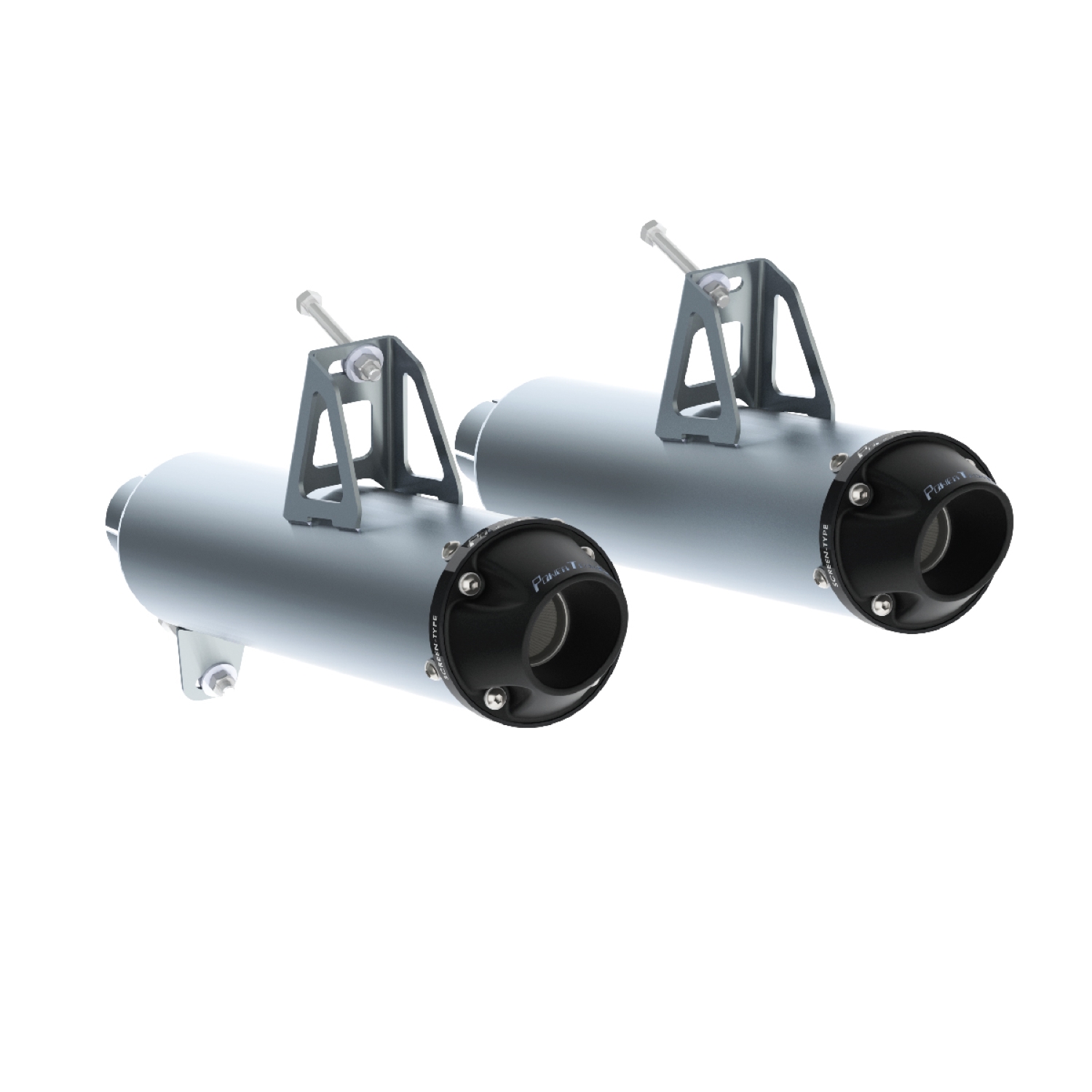 MBRP AT-9207PT - Dual Slip-On Mufflers For 13-18 Can-Am Maverick
