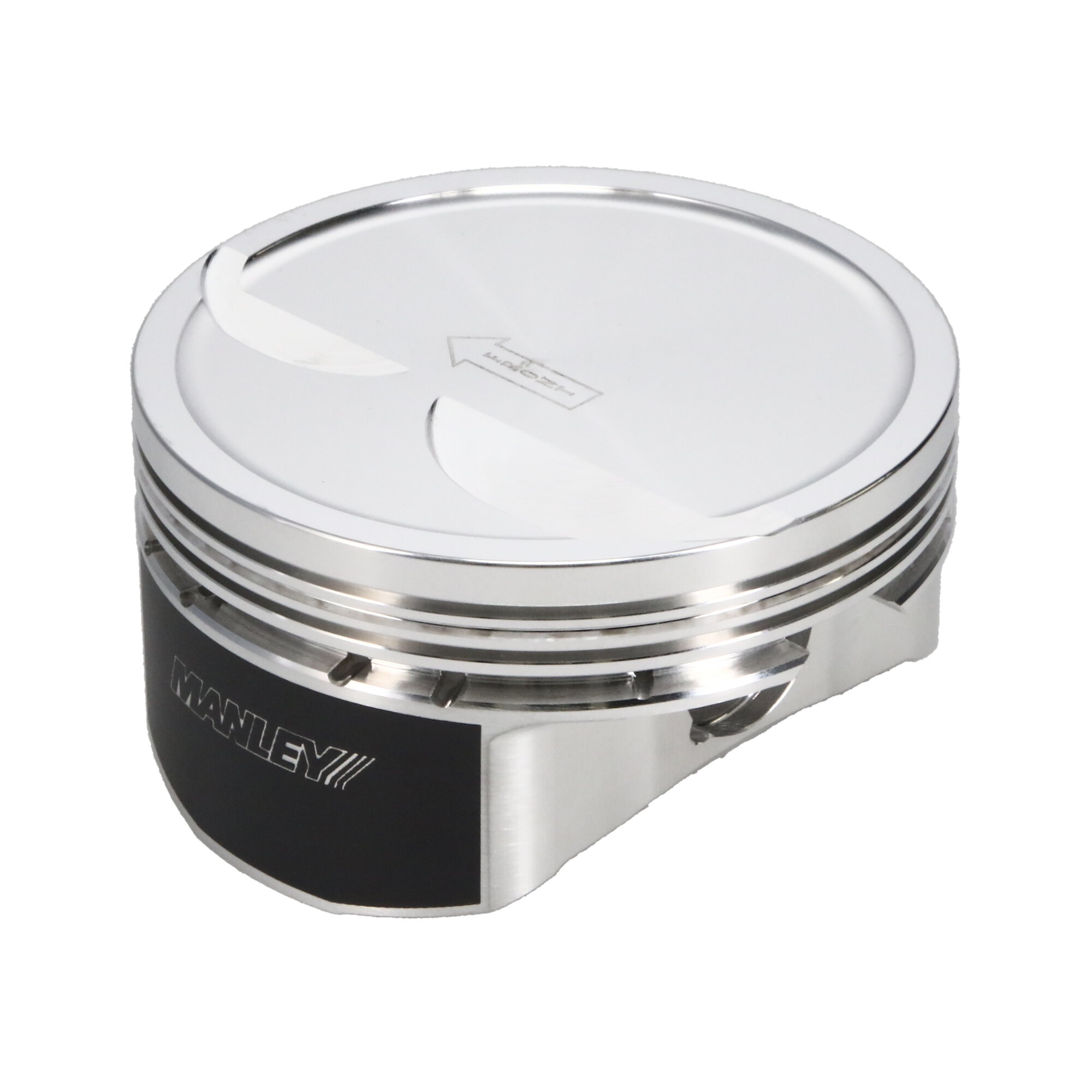 Manley 592730C-8 - Small Block Chevy LS Series 4.030in Bore 1.115in CD 10cc Dish Platinum Series Pistons