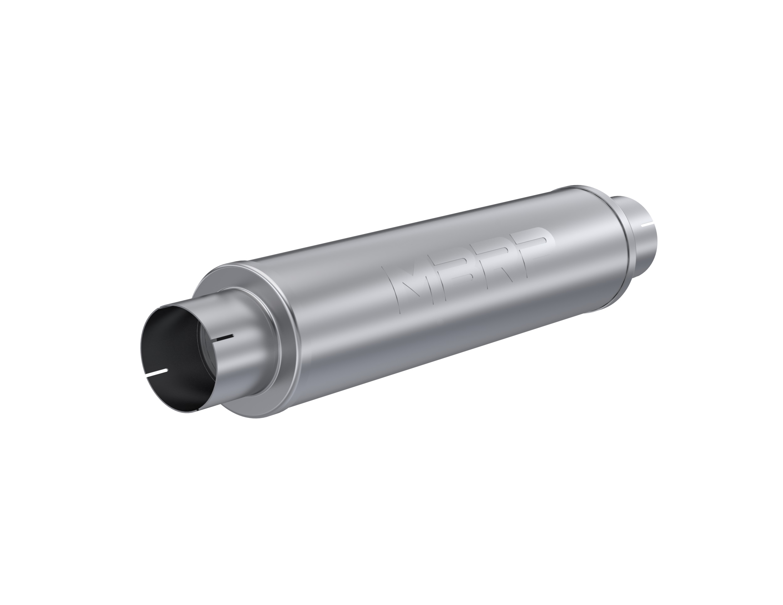 MBRP M1004S - 4 Inch Inlet/Outlet Quiet Tone Exhaust Muffler 24 Inch Body 6 Inch Diameter 30 Inch Overall T409 Stainless Steel