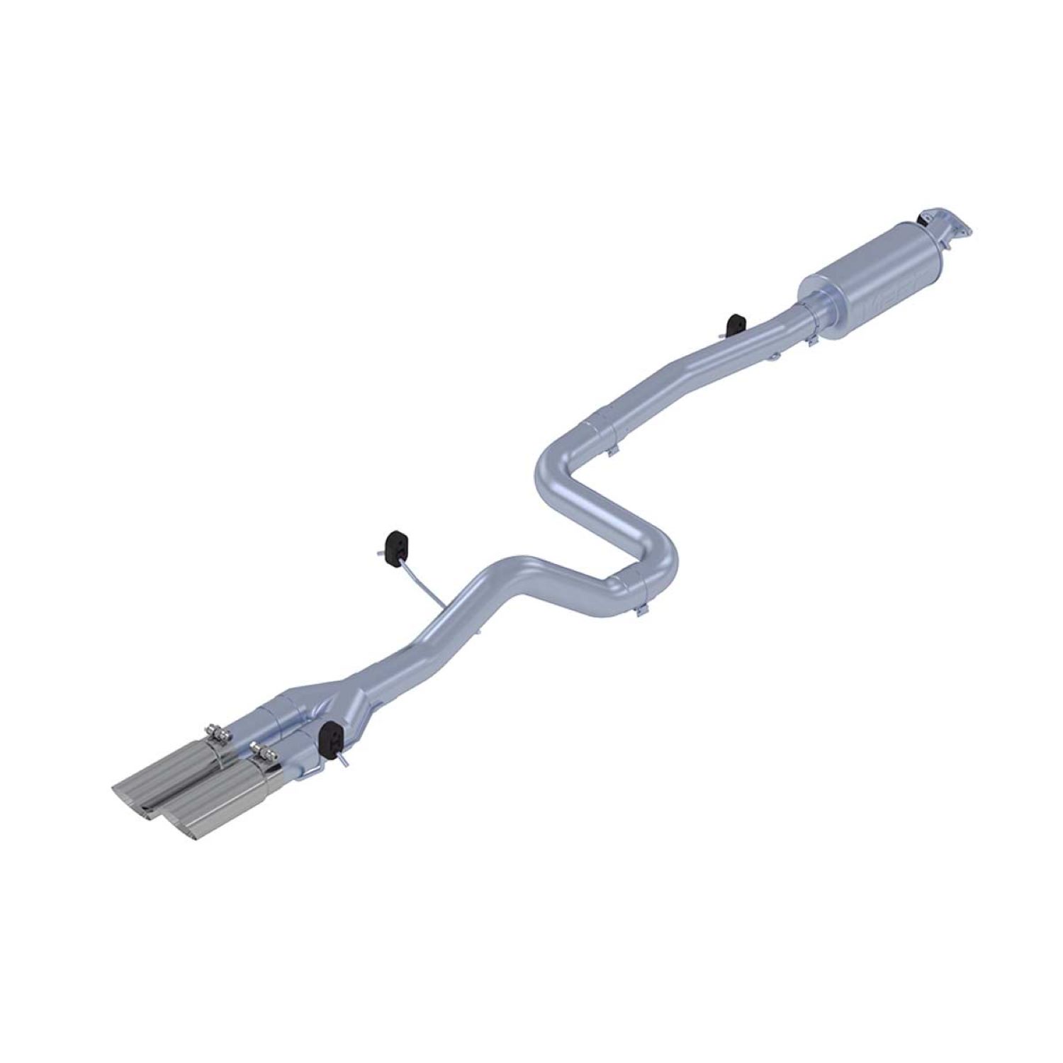 MBRP S4202409 - 3 Cat Back Exhaust System Dual Outlet For 14-19 Ford Fiesta 1.6L EcoBoost T409 Stainless Steel