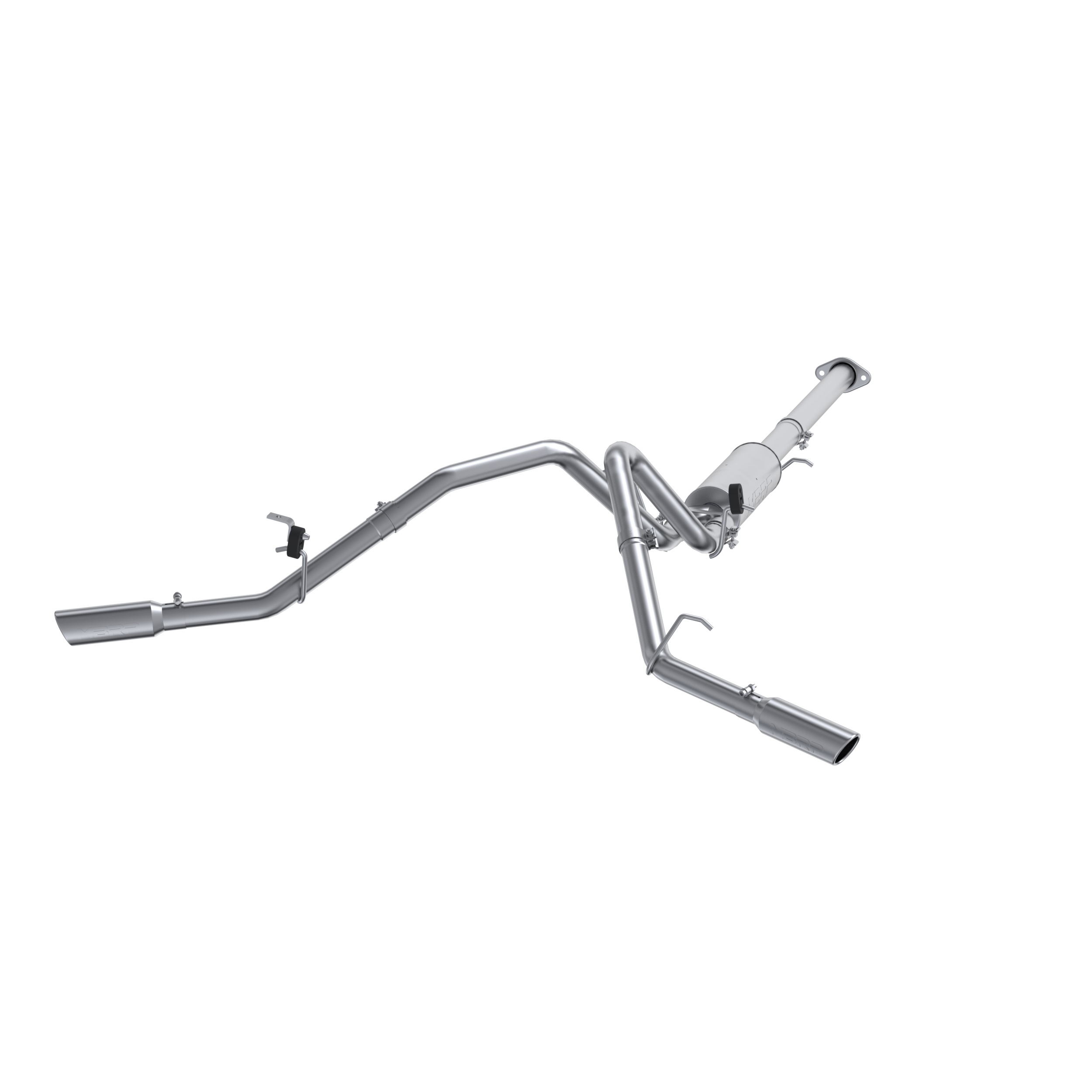MBRP S5038AL - 3 Inch Cat Back Exhaust System Dual Split Side Aluminized Steel For 07-08 Silverado/Sierra 1500 Next Gen