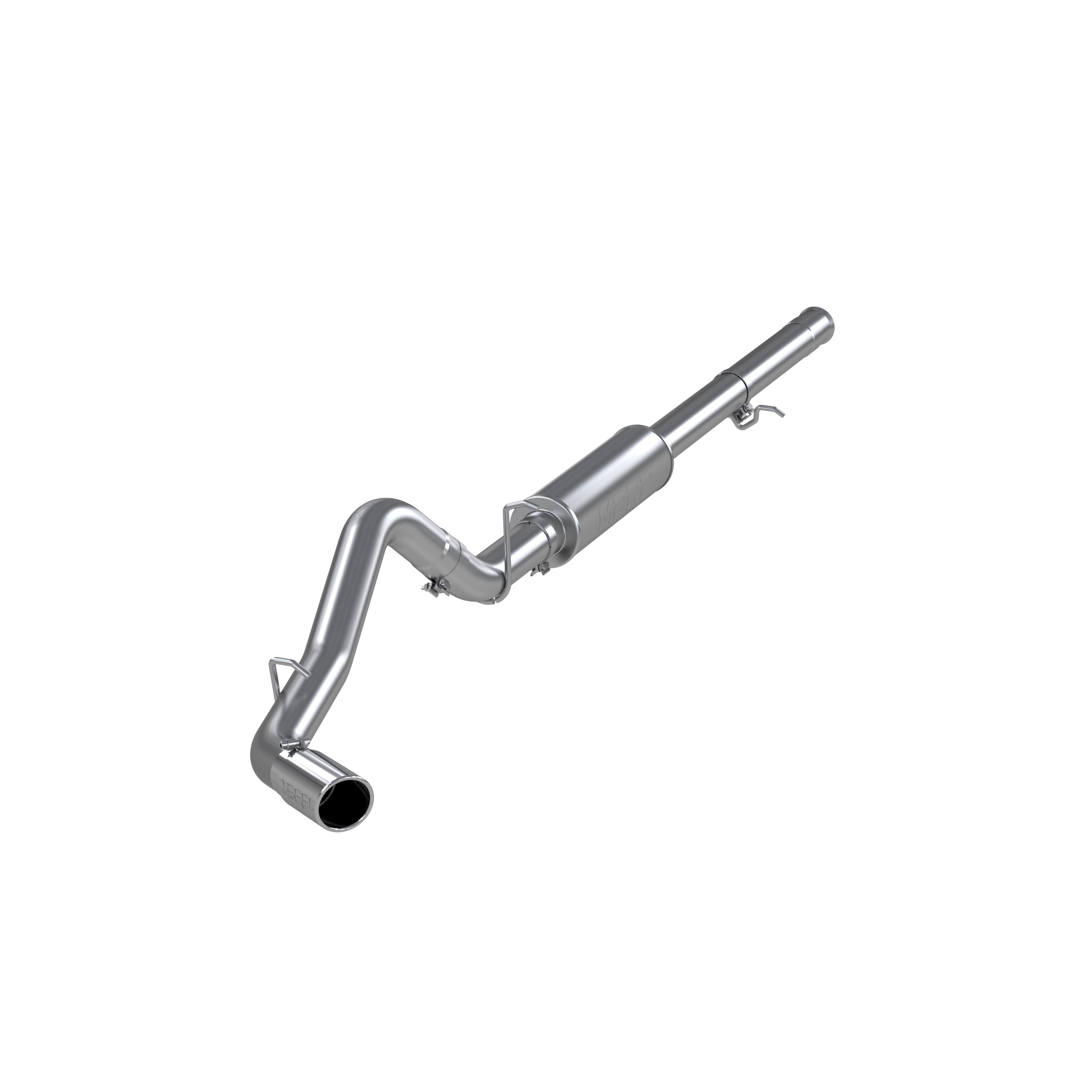 MBRP S5070AL - 3 1/2 Inch Cat Back Exhaust System Single Side Exit for 11-13 Silverado/Sierra 1500 6.2L V8 Aluminized Steel