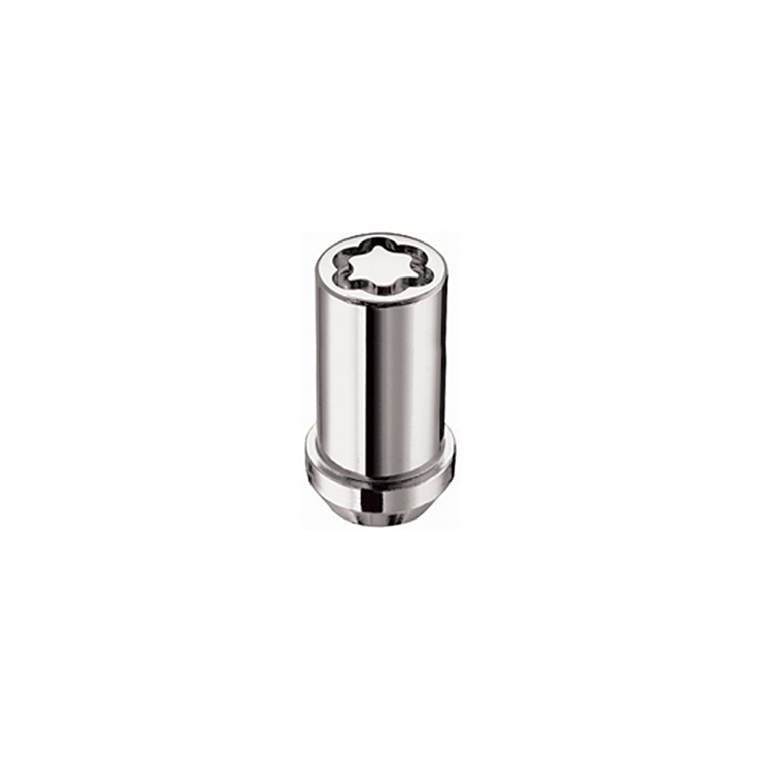 McGard 25515 - Wheel Lock Nut Set - 5pk. (Cone Seat Tuner) M14X1.5 / 22mm Hex / 1.648in OAL - Chrome
