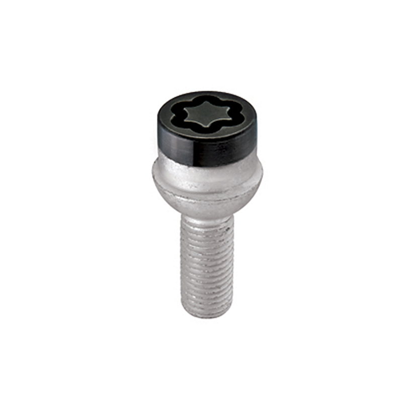 McGard 28318 - Wheel Lock Bolt Set - 4pk. (Radius Seat) M14X1.5 / 17mm Hex / 26.7mm Shank Length - Black