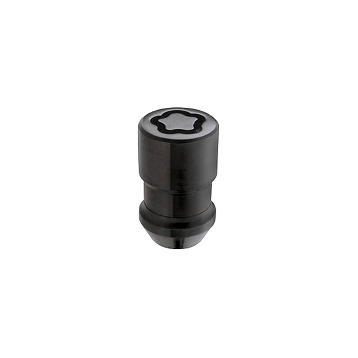 McGard 24026 - Wheel Lock Nut Set - 4pk. (Cone Seat) M12X1.5 / 19mm & 21mm Dual Hex / 1.46in. Length - Black