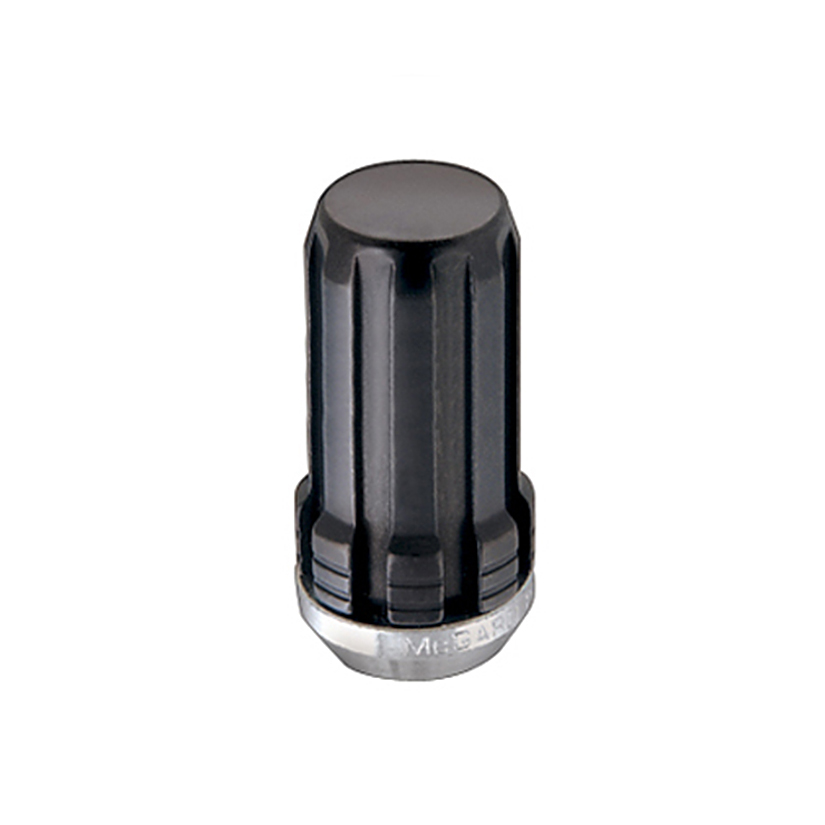 McGard 65037 - SplineDrive Lug Nut (Cone Seat) M14X1.5 / 1.648in. Length (Box of 50) - Black (Req. Tool)